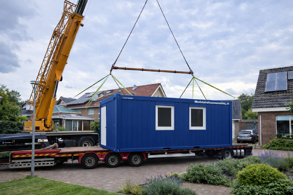 Modulaire Units Plaatsen in een woonwijk - container unit.